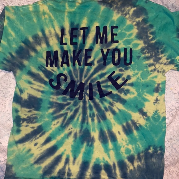 Green , Blue , and Yellow tie-dye - Picture 2 of 2